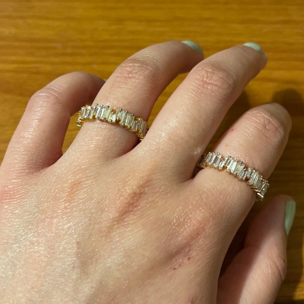 Rose gold & gold ring set